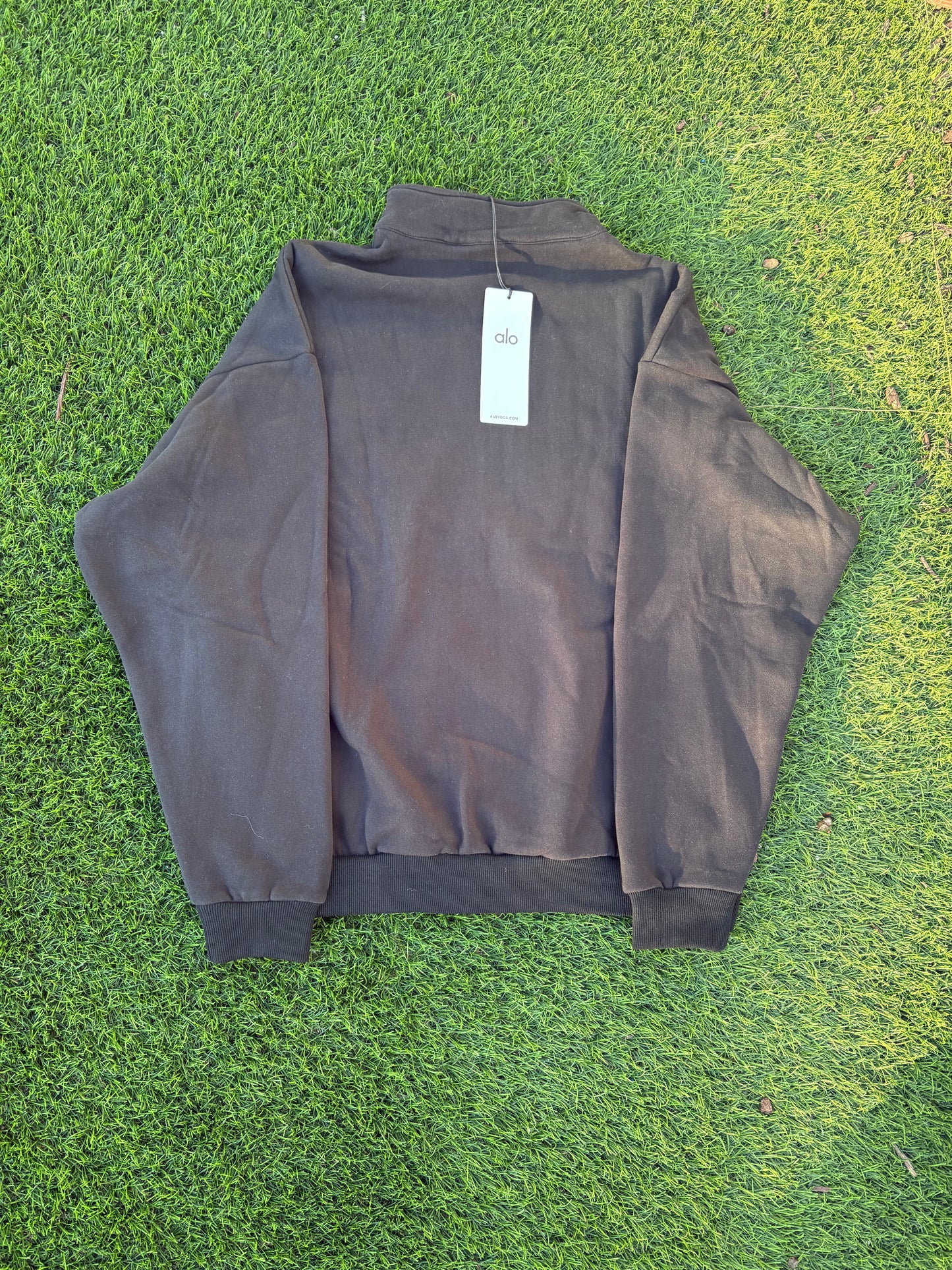 Alo Yoga Quarter Zip — Black