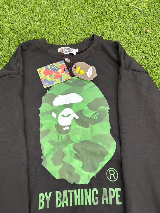 Black & Green BAPE Crewneck