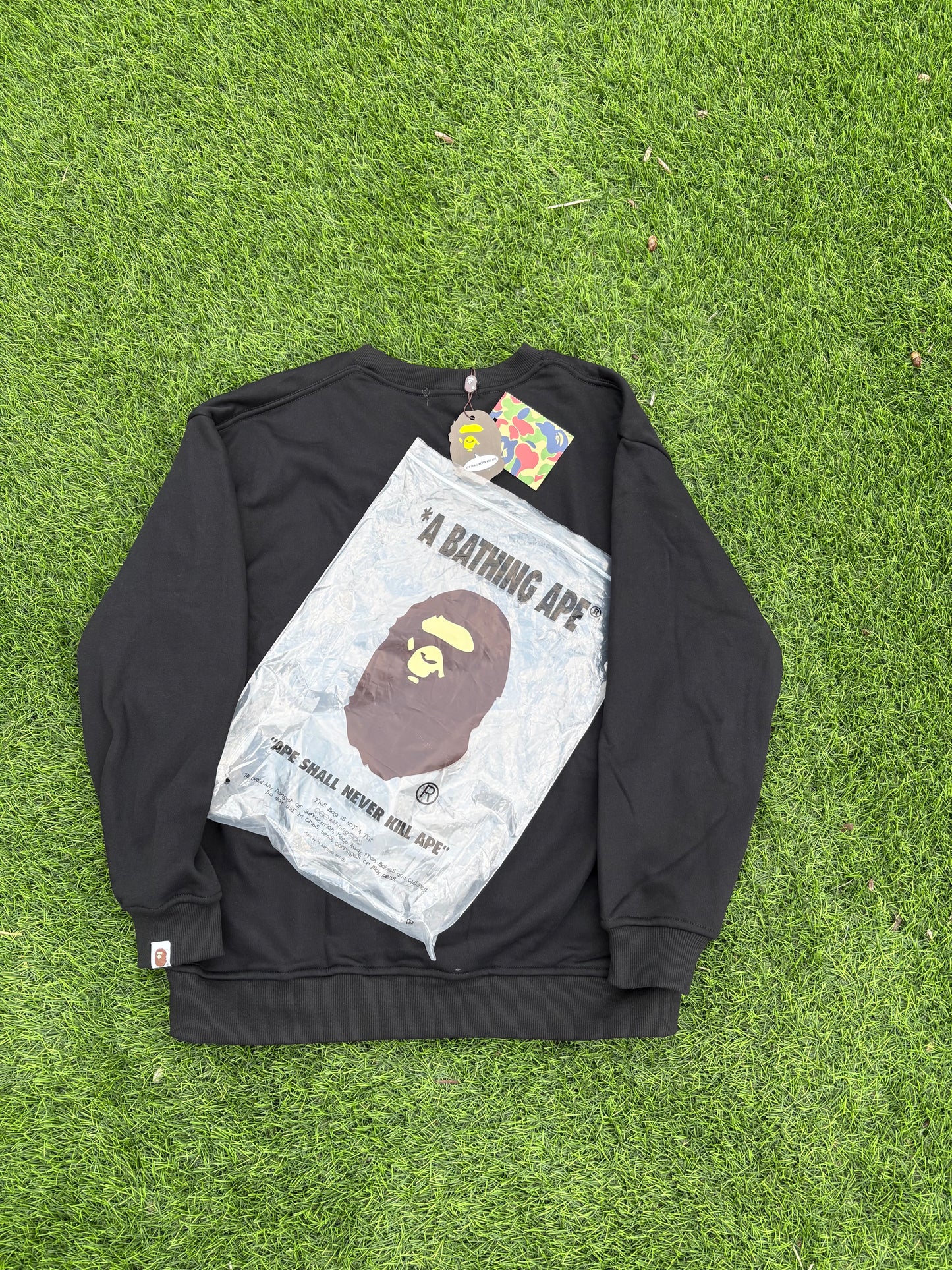 Black & White Bape Crewneck