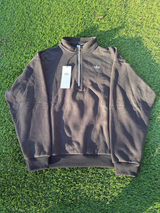 Alo Yoga Quarter Zip — Black