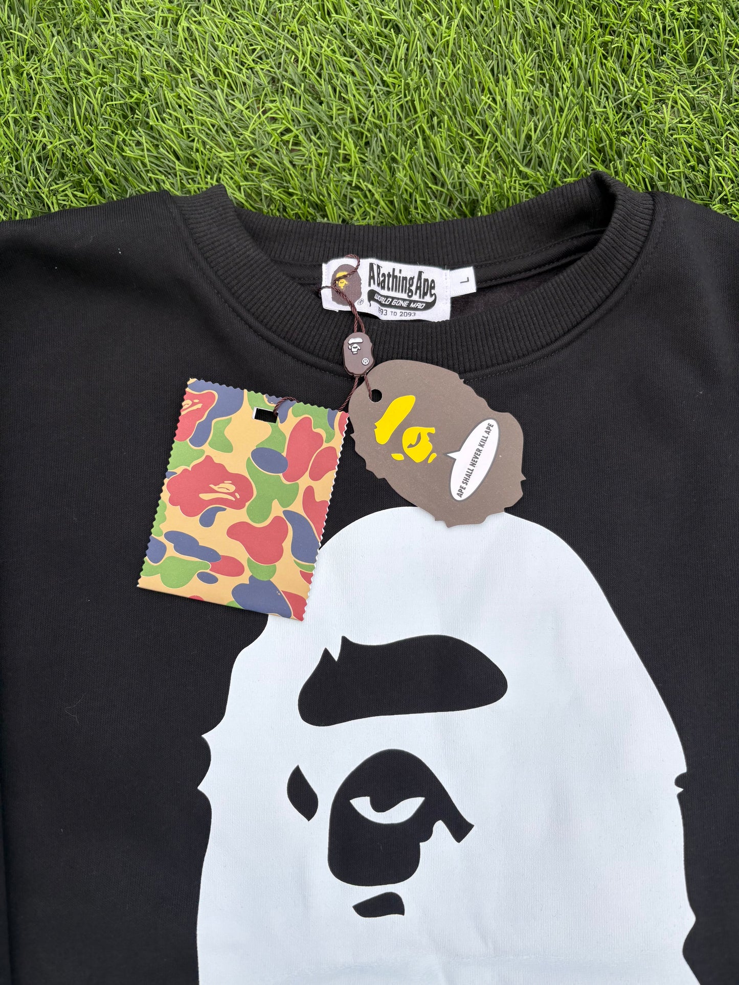 Black & White Bape Crewneck