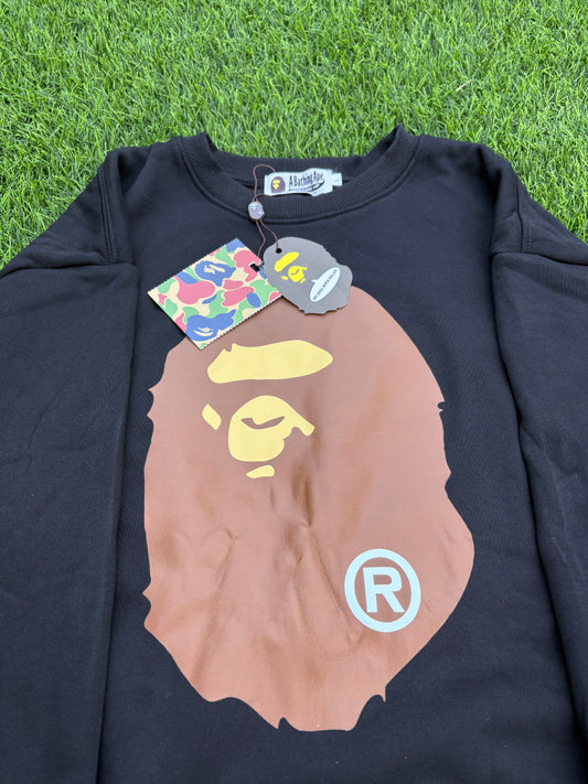 Black & Beige Bape Crewneck