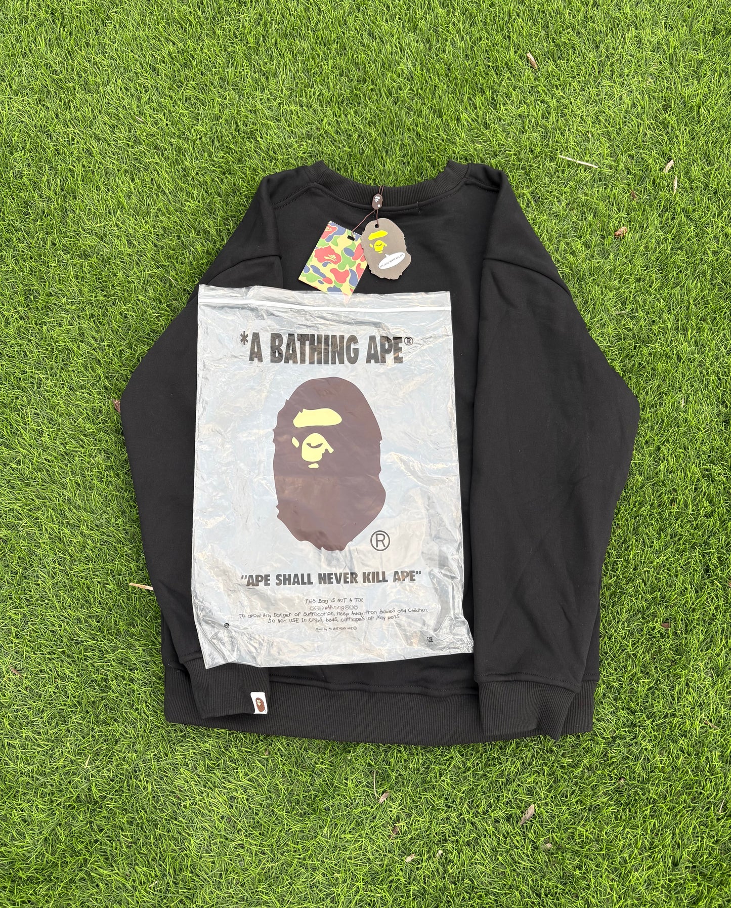 Black & Green BAPE Crewneck