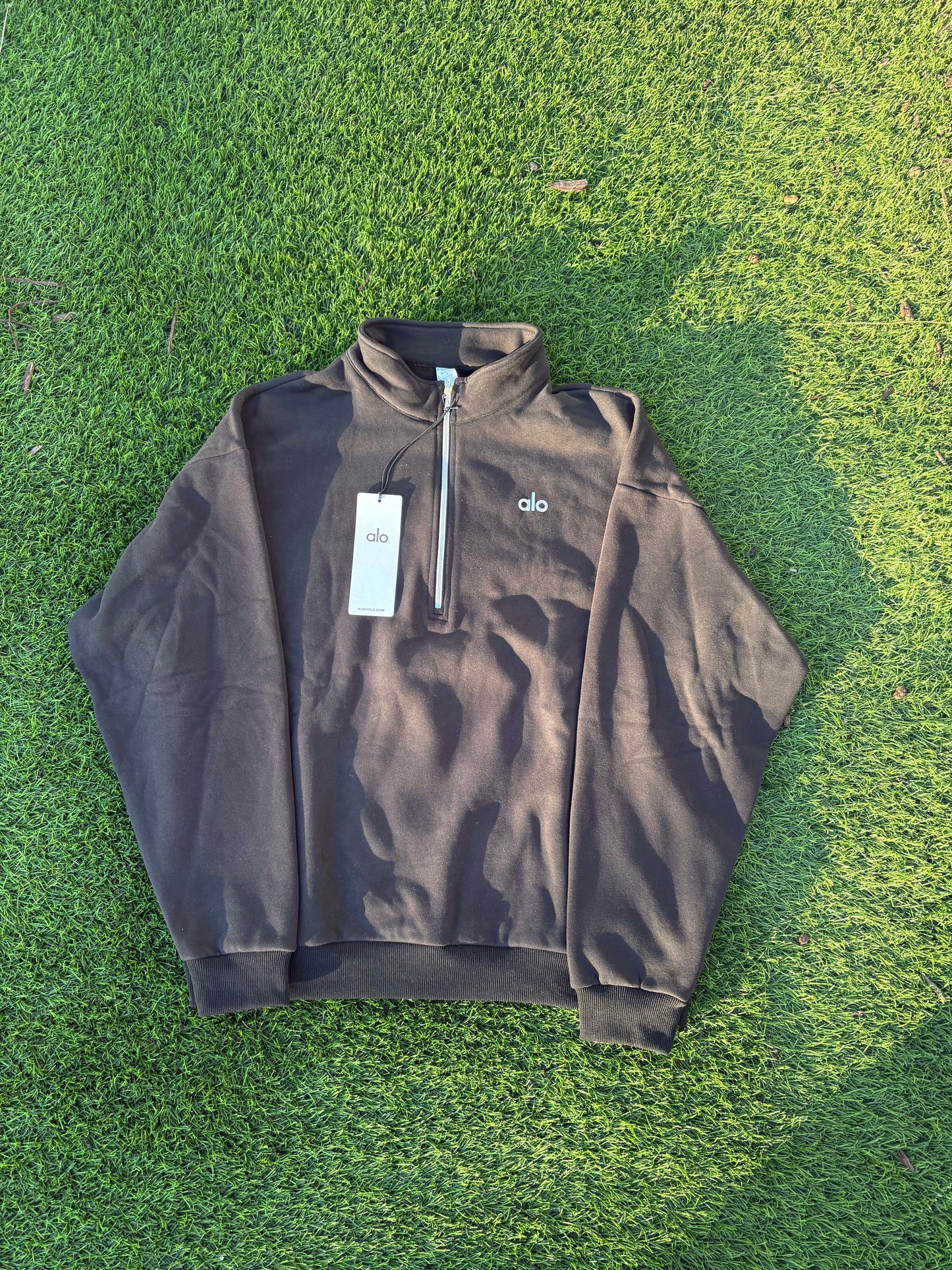 Alo Yoga Quarter Zip — Black