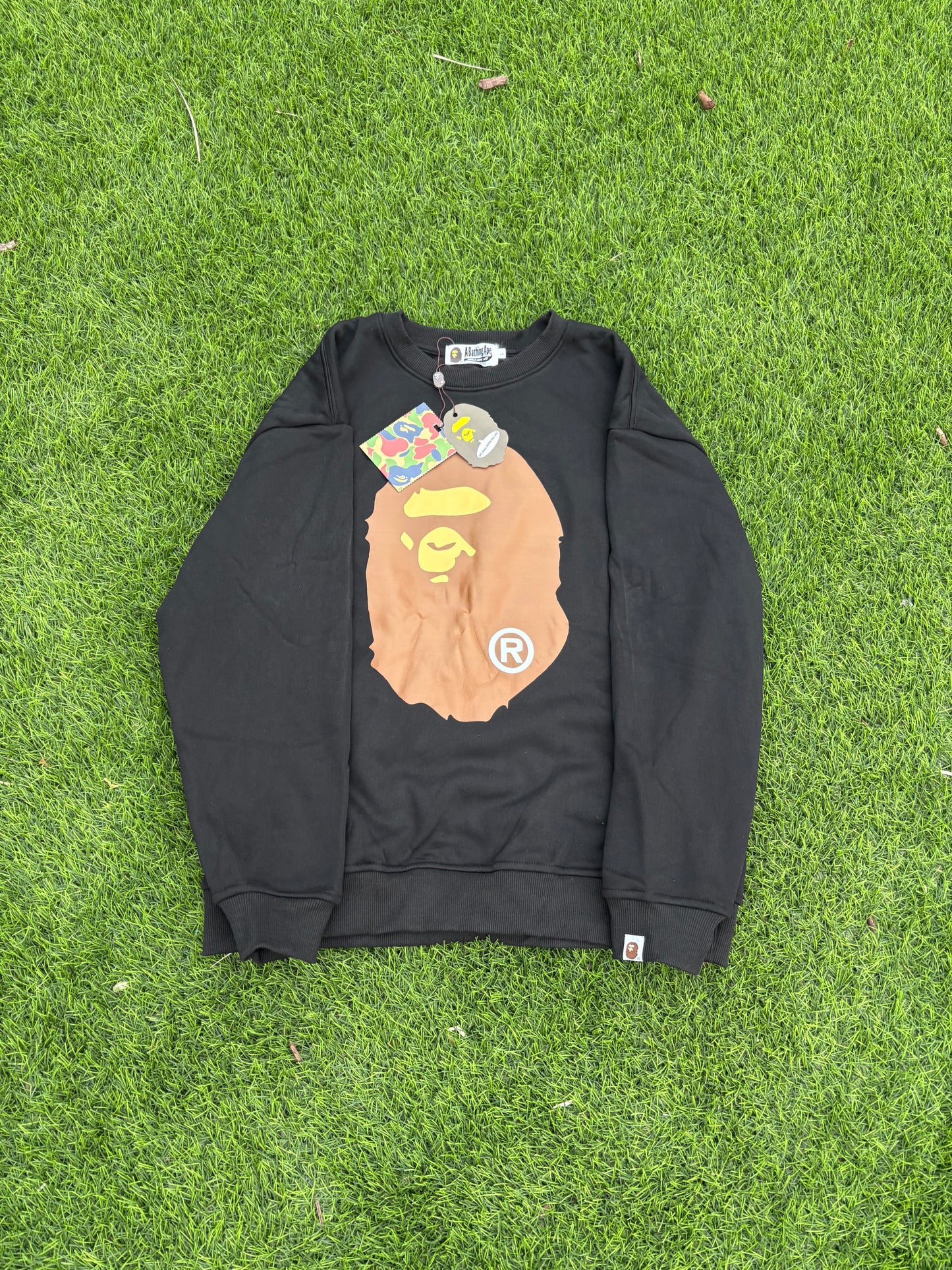Black & Beige Bape Crewneck
