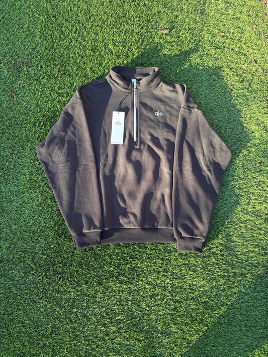 Alo Yoga Quarter Zip — Black